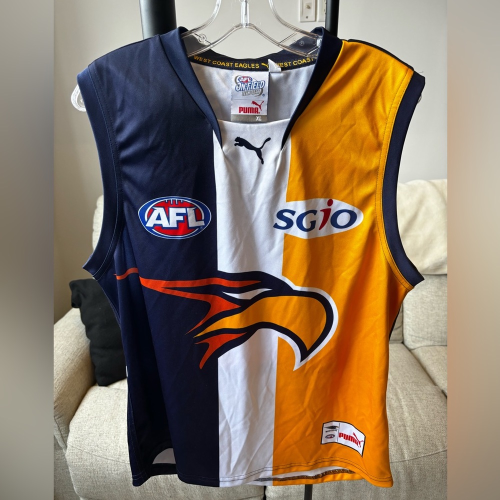 West Coast Eagles Puma Australian Football AFL Jersey Jumper 2011 Men's XL